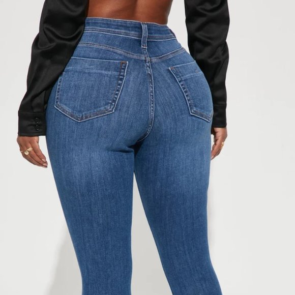 Deluxe Super Stretch High Rise Skinny Jean - Medium Wash - FASHION NOVA - Picture 11 of 11